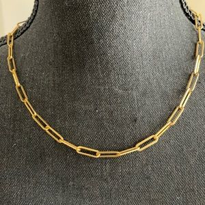 NWOT Paper clip style necklace & bracelet